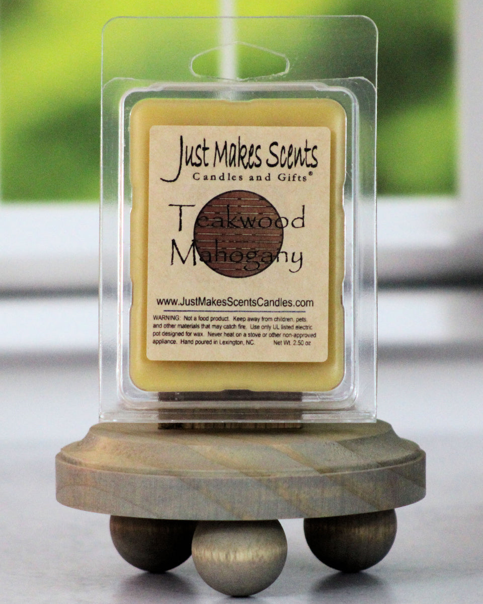 Soy Wax Melts | Made in USA | Mahogany Cedar Musk + Teakwood | Cedar  Mahogany & Coconut-Infused Intensity Soy Wax Cubes | Net Weight 5 oz. (141  Grams)