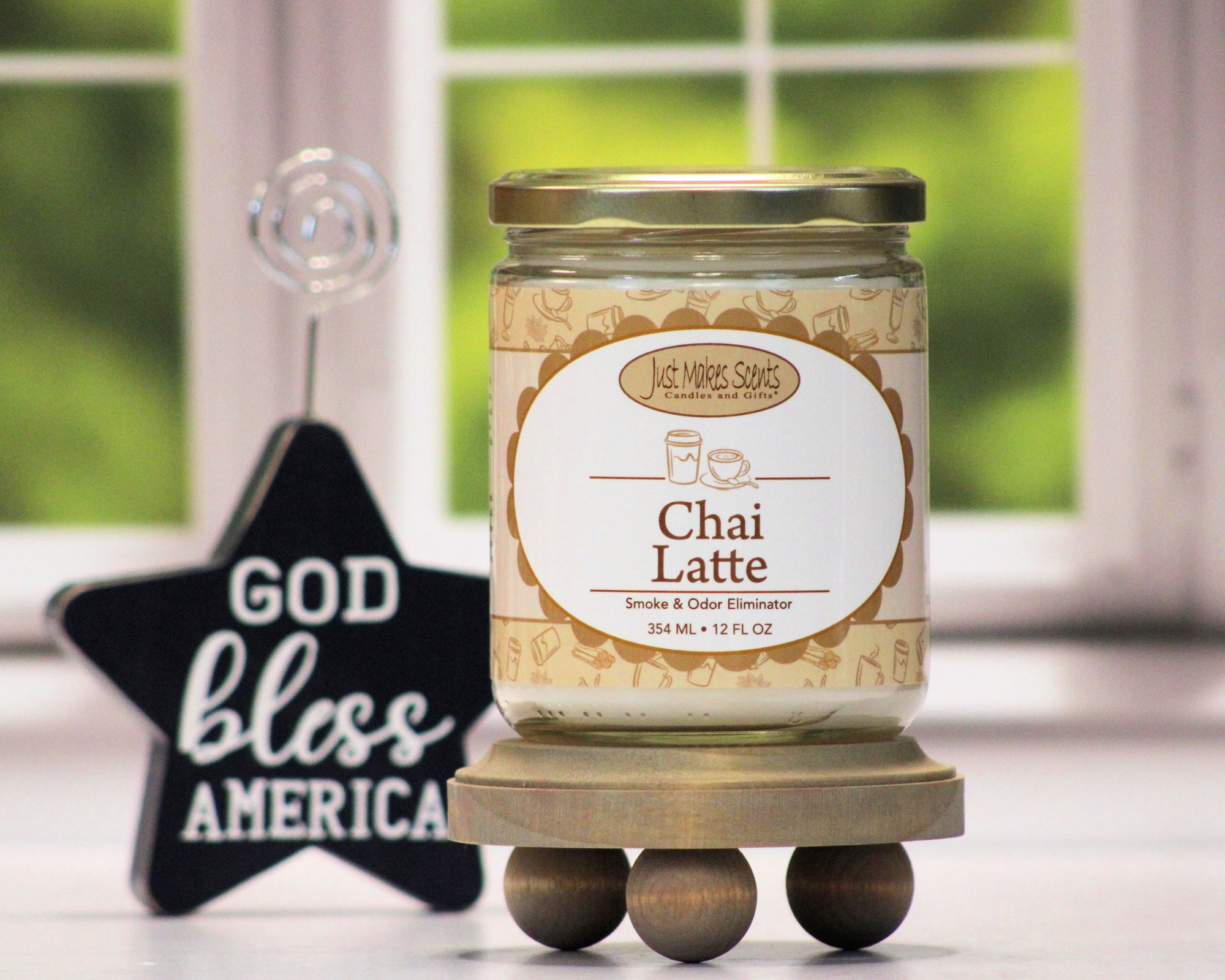 Chai Latte Scented Smoke & Odor Eliminator Candle - 12 oz