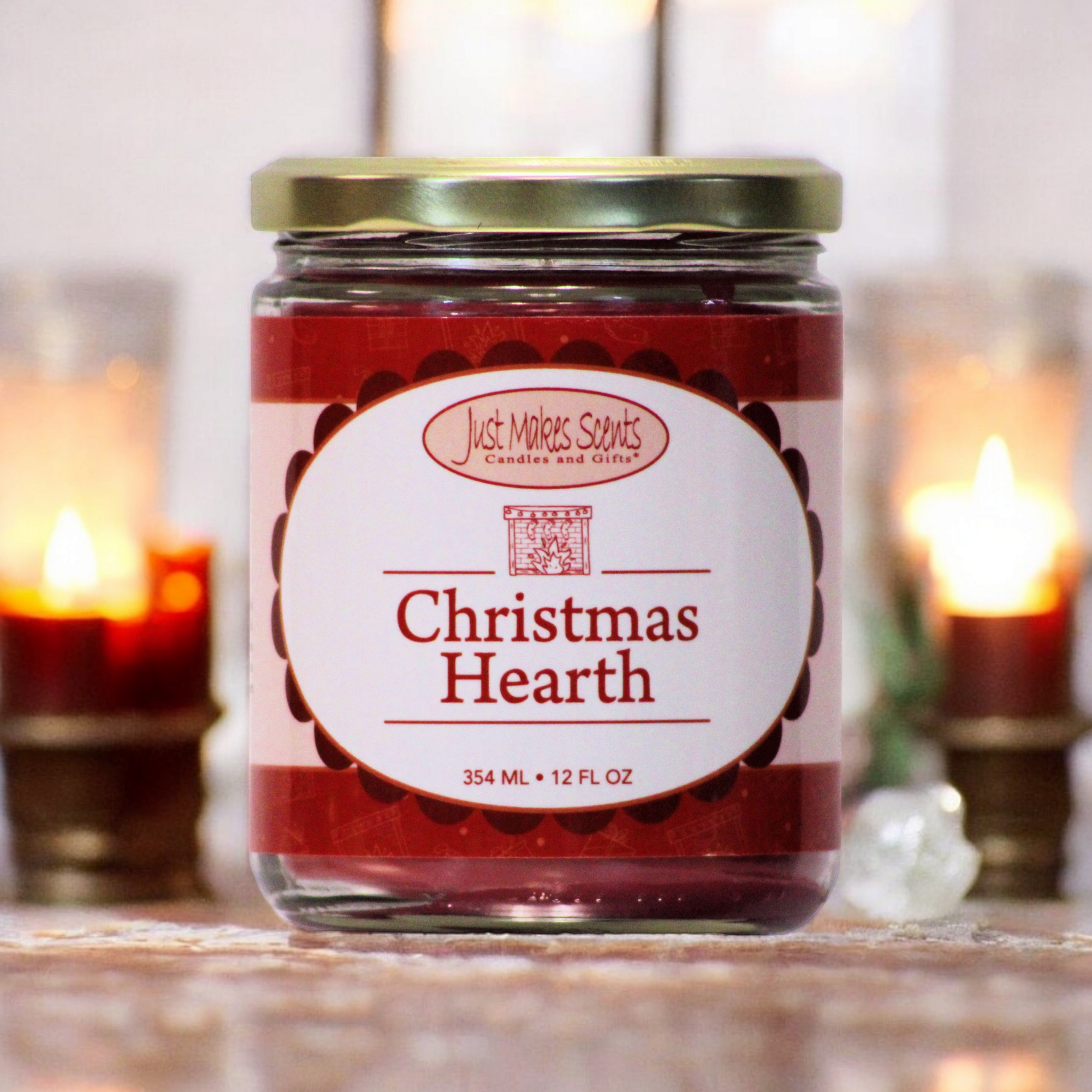 Christmas Hearth Scented Candle - 12 oz