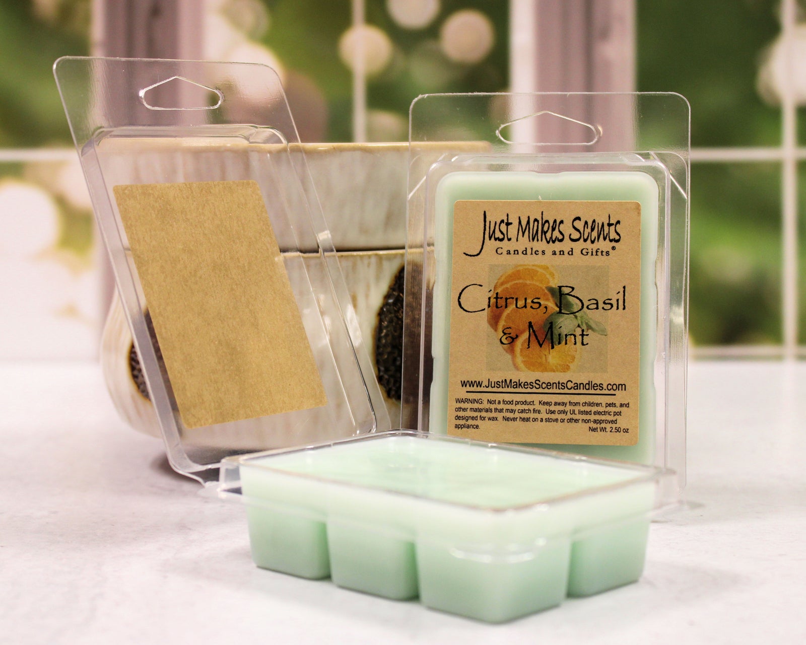 Citrus, Basil & Mint Scented Wax Melts