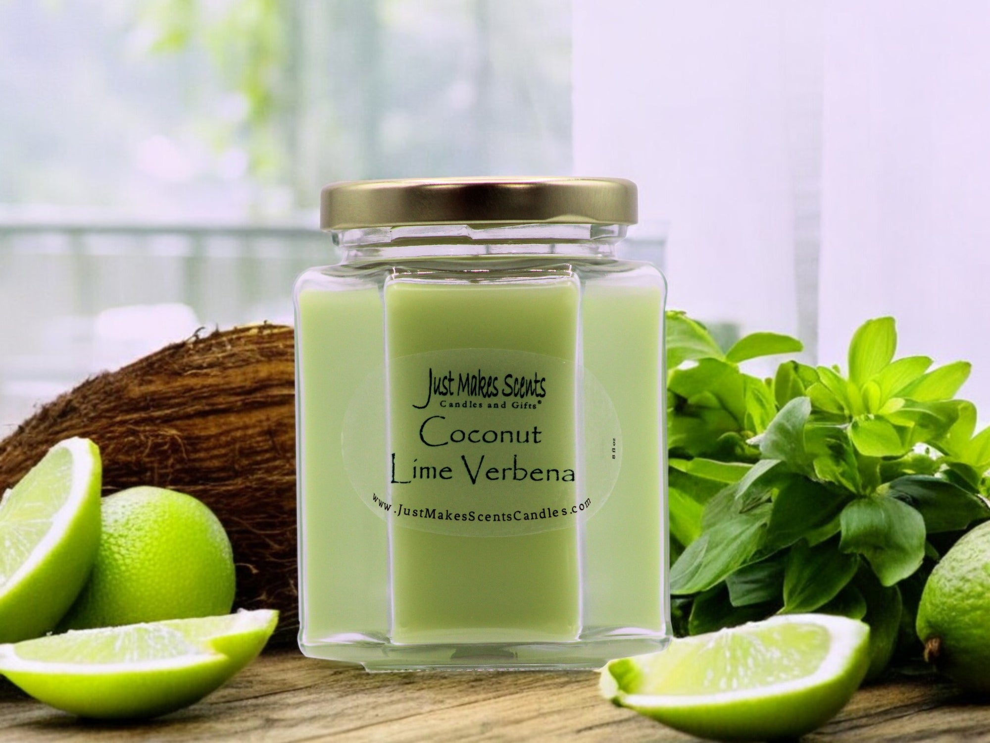 Coconut Lime Verbena Scented Candle