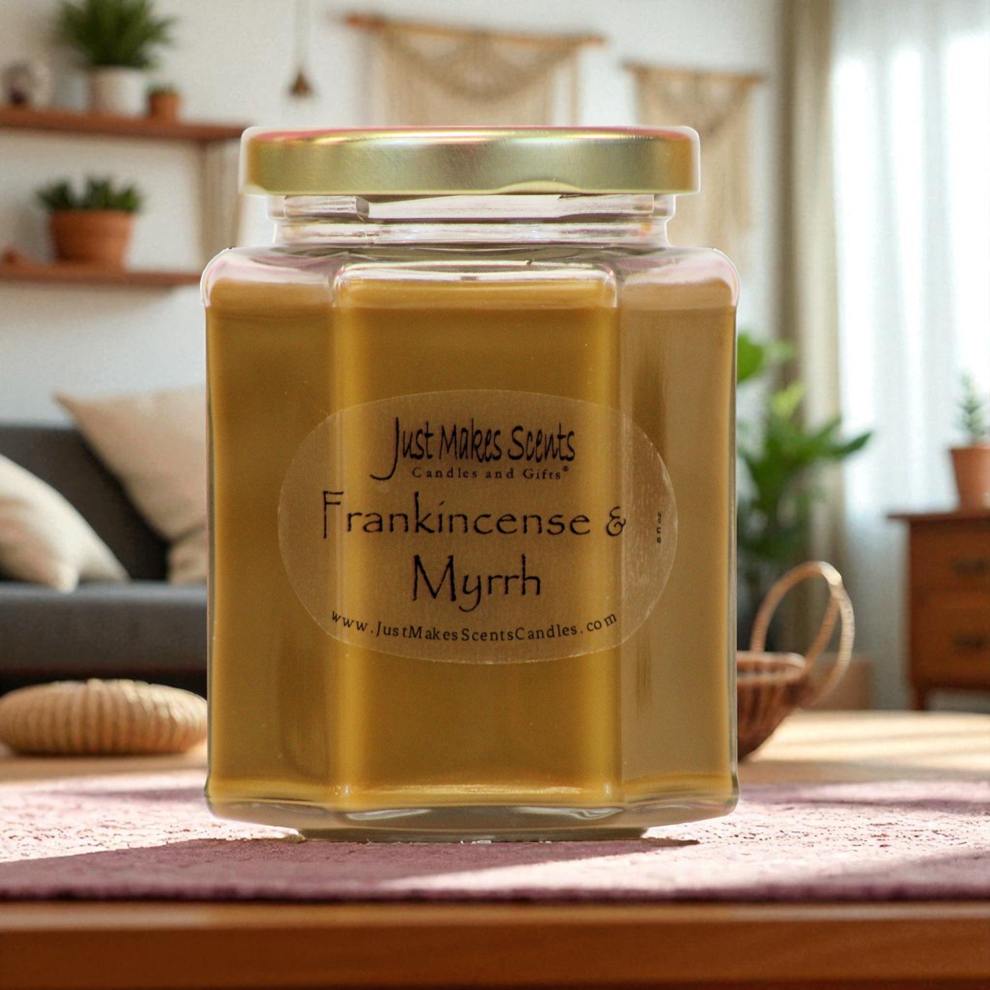 Frankincense & Myrrh Scented Candle - 8 oz