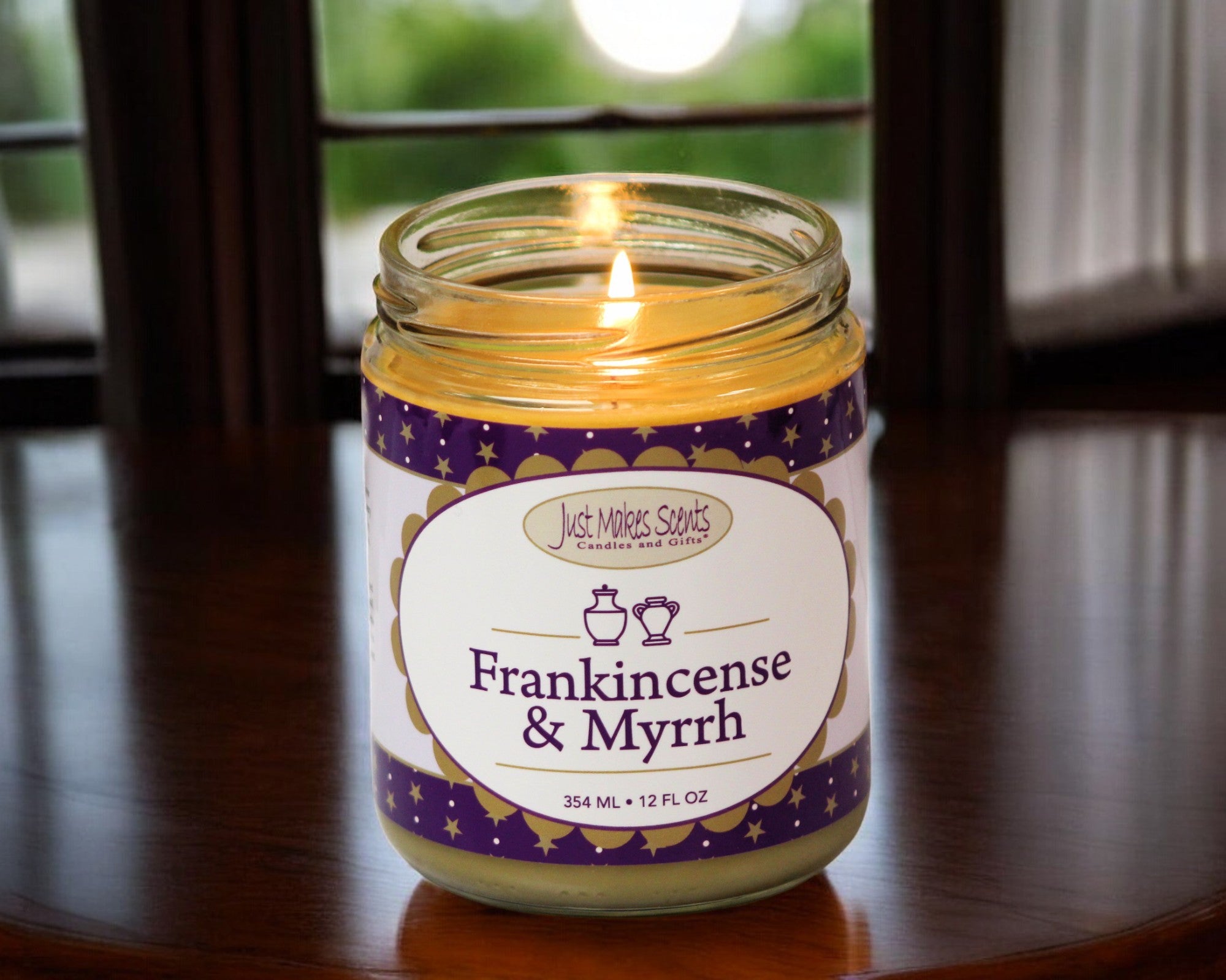 Frankincense & Myrrh Scented Candle - 12 oz