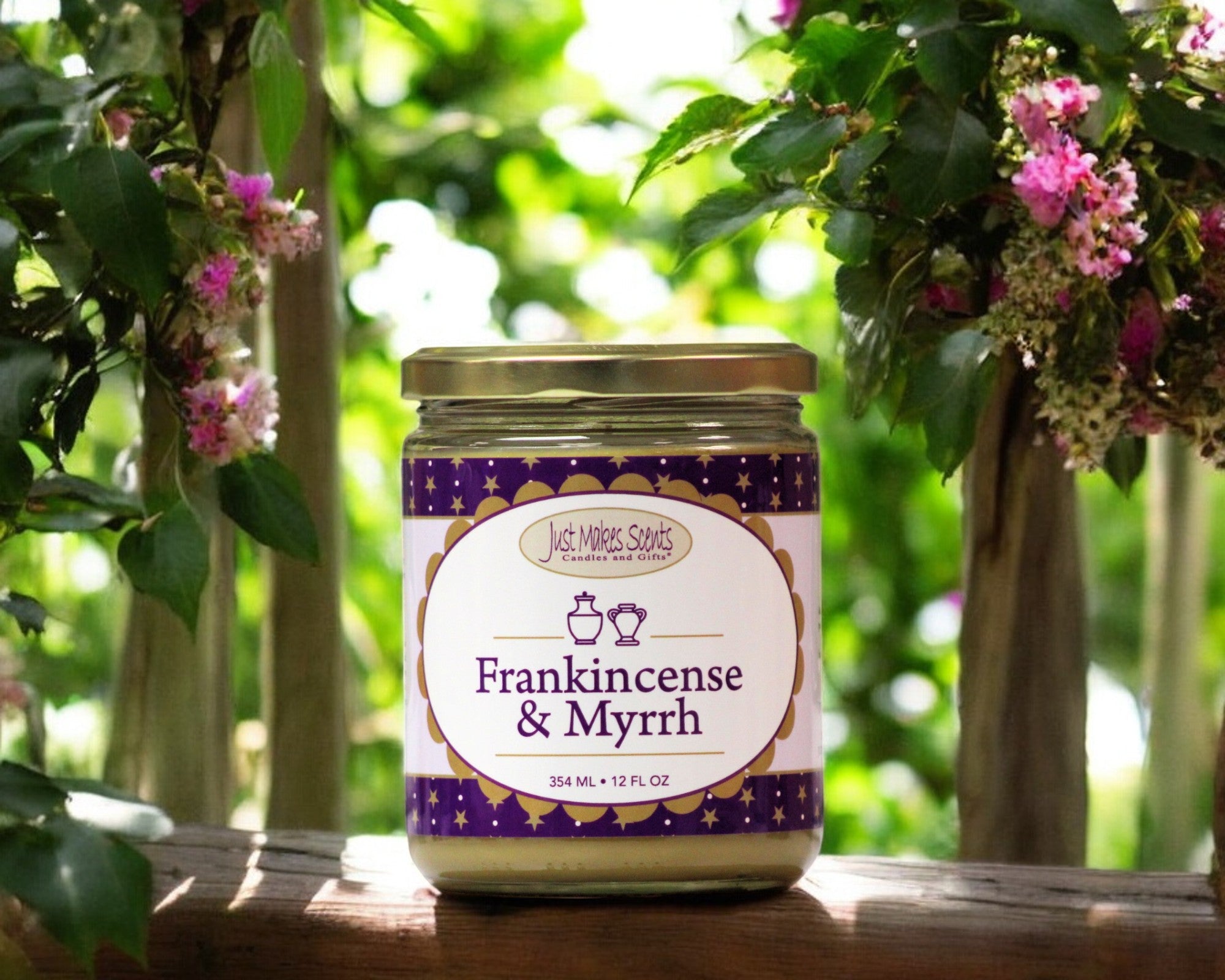 Frankincense & Myrrh Scented Candle - 12 oz