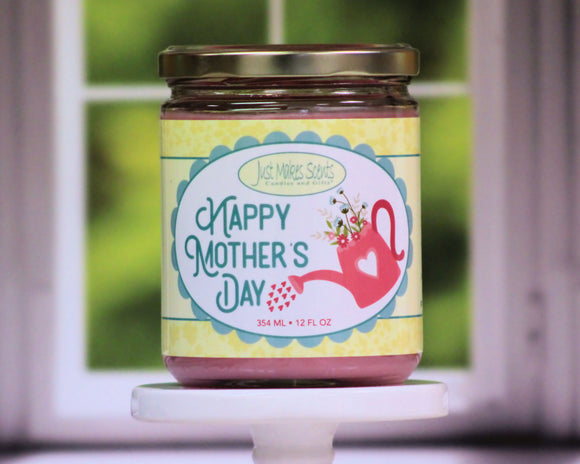 Happy Mother's Day Candle - Yellow Label - 12 oz.