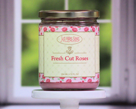 Fresh Cut Roses Scented Candle - 12 oz