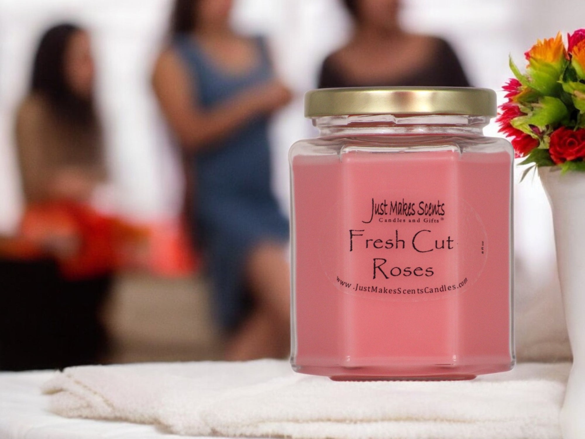 Fresh Cut Roses Scented Candle - 8 oz