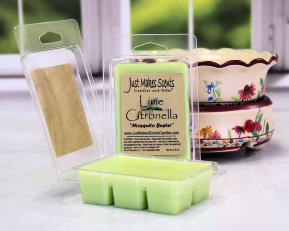 Lime Citronella Scented Wax Melts