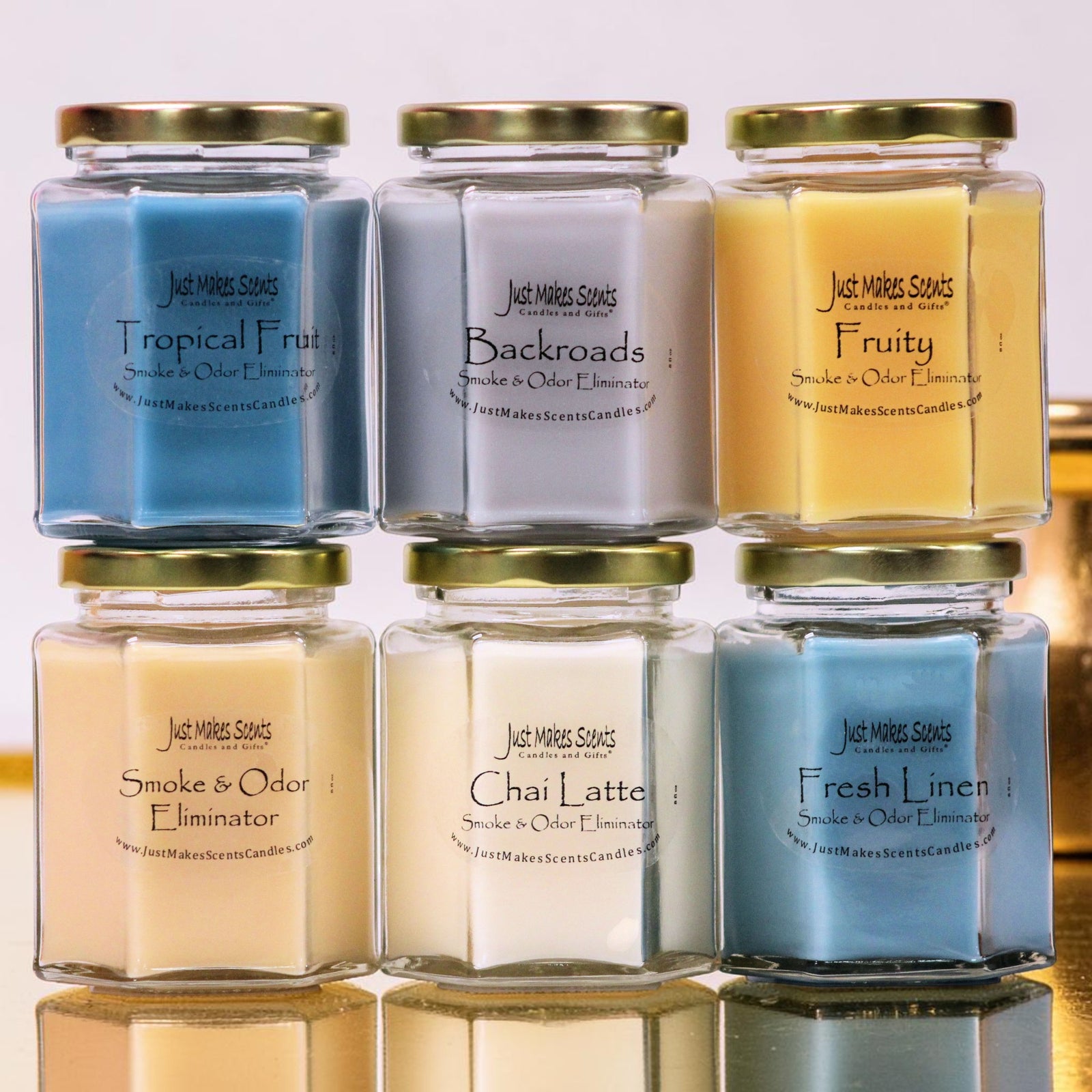 Odor Eliminator Value Pack with FREE SHIPPING - Original, Fruity, Fresh Linen, Chai Latte, Tropical Fruit, Back Woods)