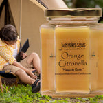 Orange Citronella Scented Candles for INDOOR Use