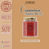 Cinnamon Apple Berry Scented Candle