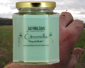 Citronella candle for indoor use