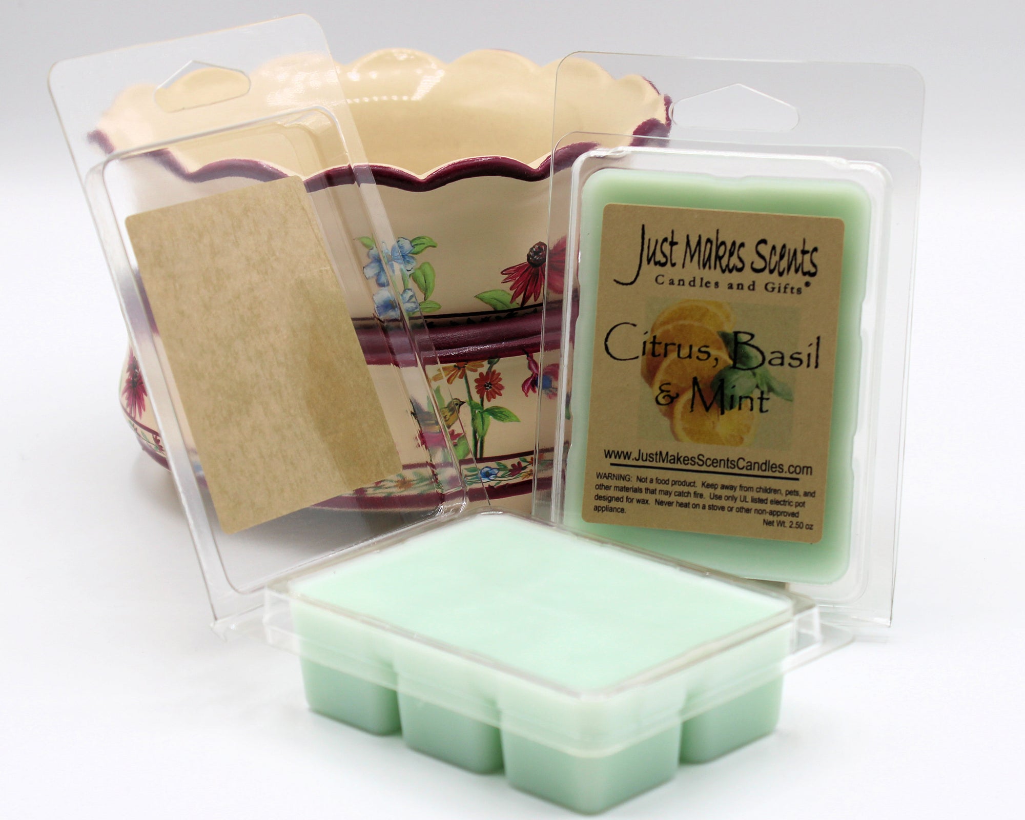 Citrus, Basil & Mint Scented Wax Melts