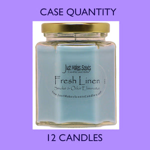 Fresh Linen Scented Smoke & Odor Eliminator Candle - 8 oz