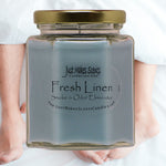Fresh Linen Scented Smoke & Odor Eliminator Candle - 8 oz