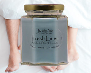 Fresh Linen Odor Eliminator Candle