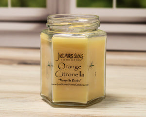 Orange Citronella Scented Candles for INDOOR Use