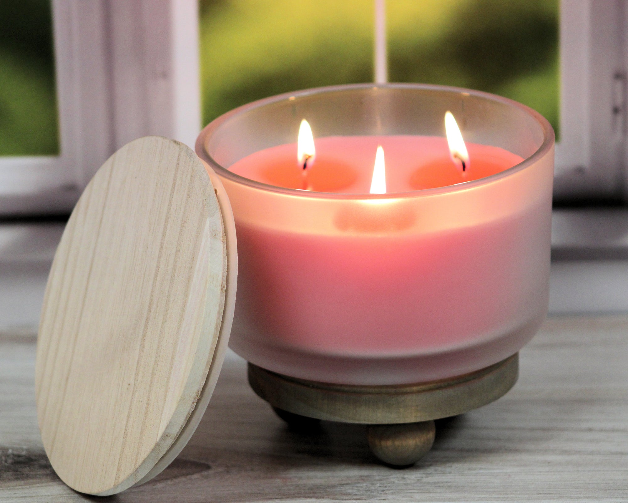 3 Wick - Sweet Pea Scented Candle (17 oz)