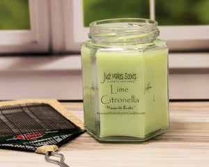 Lime Citronella Mosquito Repelling Candle (For INDOOR Use)