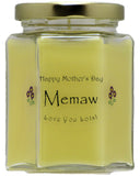 "Memaw" - Happy Mother's Day Candles