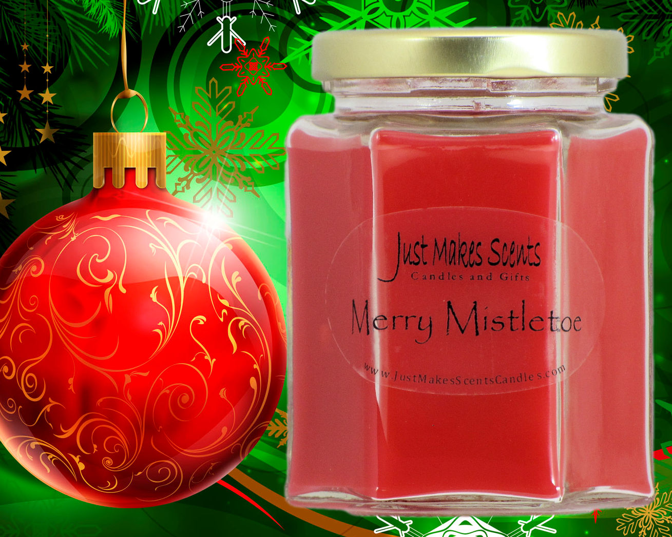 Merry Mistletoe Christmas Scented Candle