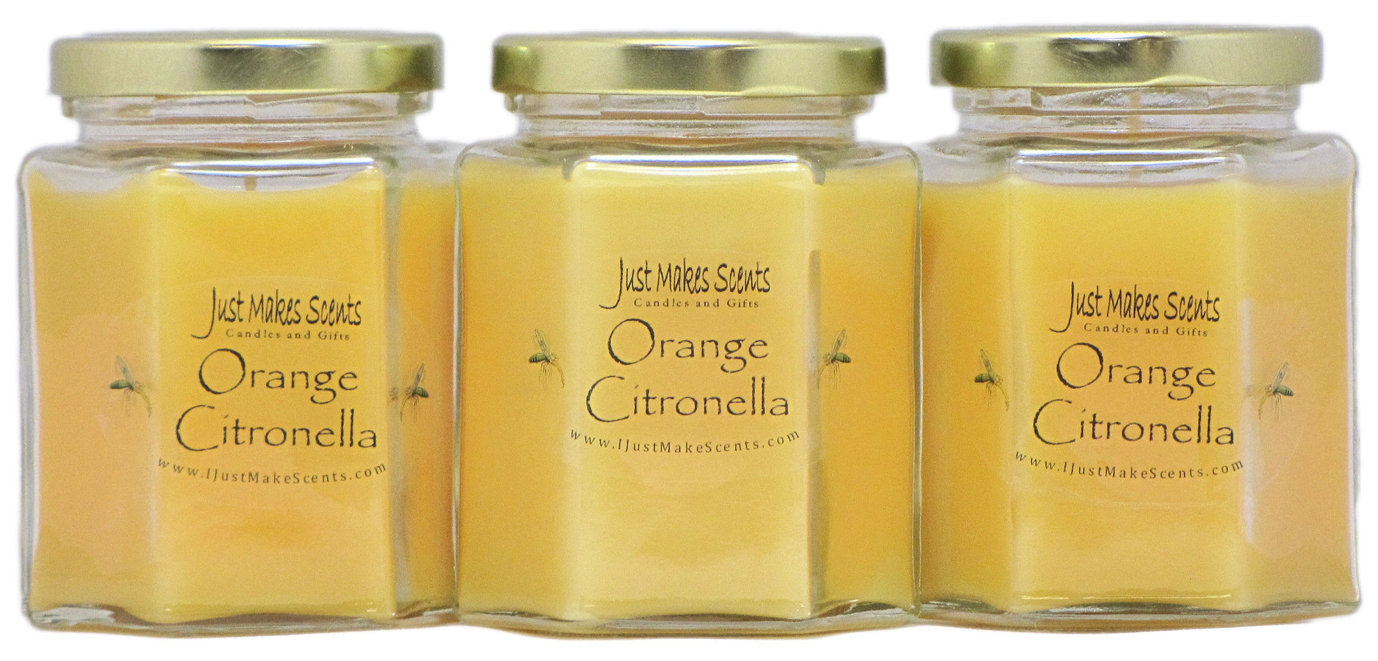 Orange Citronella Scented Candles for INDOOR Use