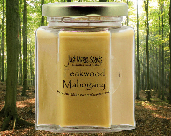Teakwood Mahogany Scented Candle