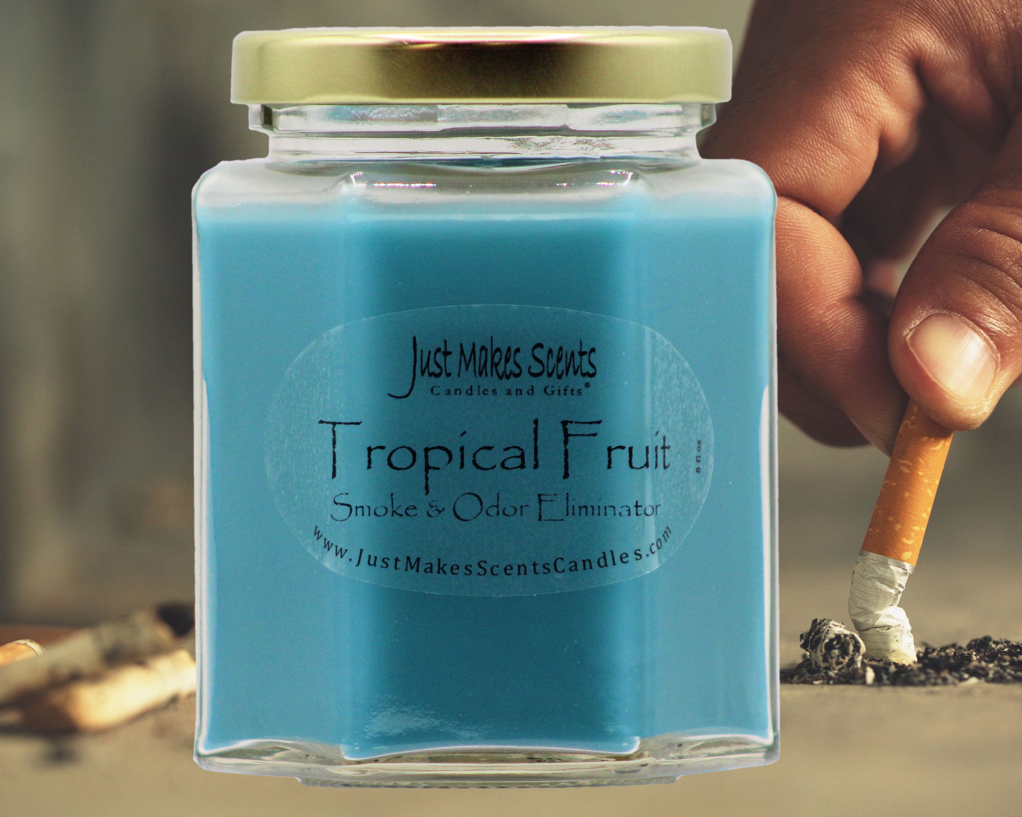 Tropical Fruit Scented Odor Eliminator Candle