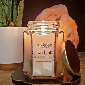 Chai Latte Scented Smoke & Odor Eliminator Candle - 8 oz