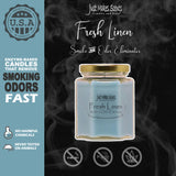 Fresh Linen Scented Smoke & Odor Eliminator Candle
