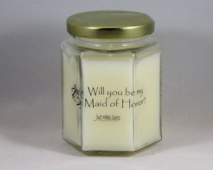 Will you be my Maid of Honor? Candle