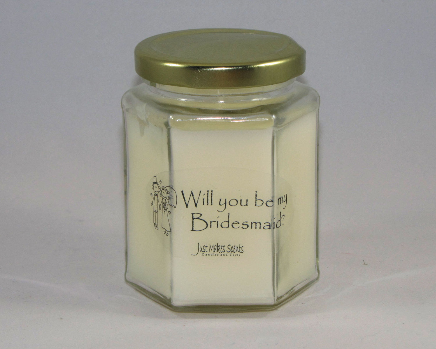 Will you be my Bridesmaid?  Candle